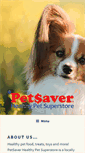 Mobile Screenshot of petsaversuperstore.com